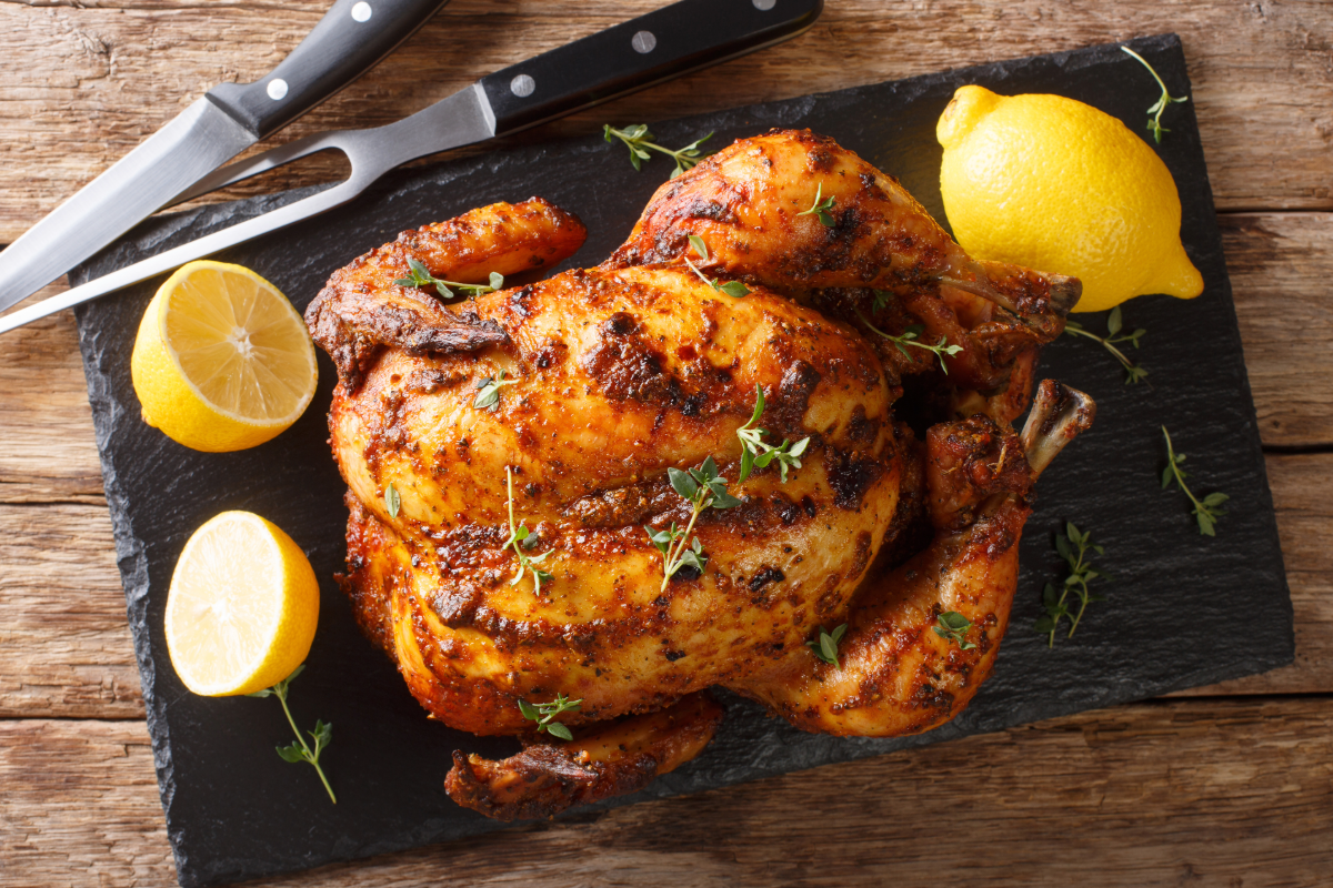Cómo: Asar un pollo entero