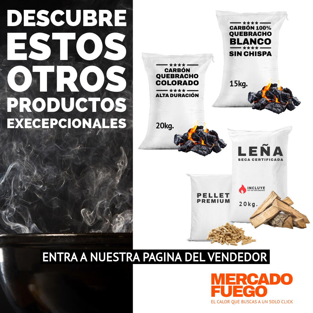 Carbón Quebracho Colorado Premium ( Saco de 20 kg.)
