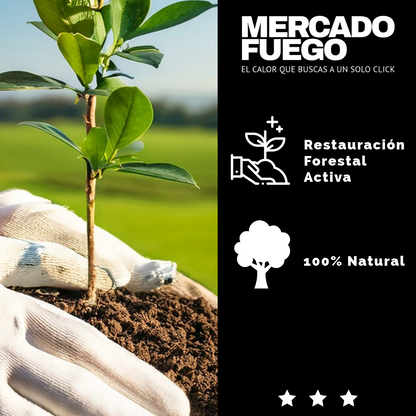Carbón Quebracho Colorado Premium ( Saco de 20 kg.)