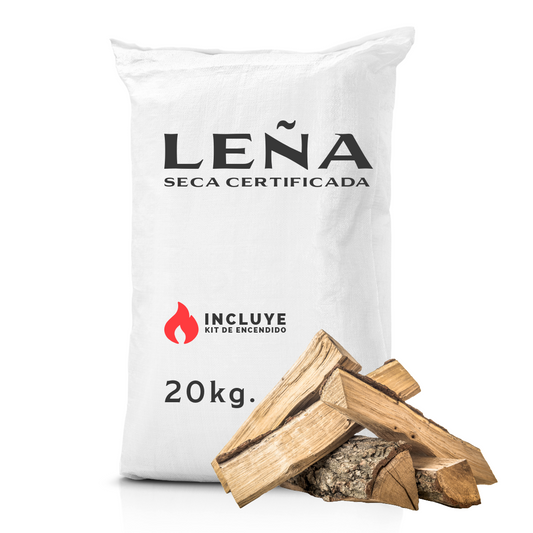 Leña Seca Certificada Eucaliptus 20 Kg. Aprox.